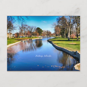 Hastings, Nebraska landscape photograph Postcard