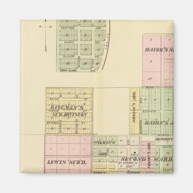 Hastings, Nebraska Magnet (Front)