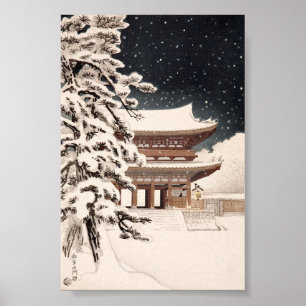 Hasui Kawase Winter Scenery Poster Print
