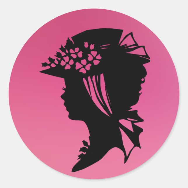 Hat 18 pink ice  AH2010 Classic Round Sticker (Front)