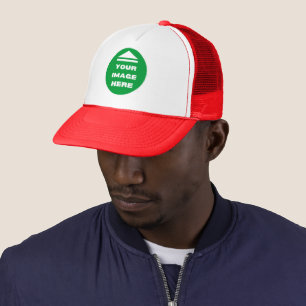 Hat - Add Your Image - Red - Personalized