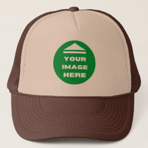 Hat - Add Your Image - Tan & Brown - Personalised