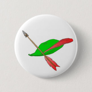 Hat & Arrow 6 Cm Round Badge