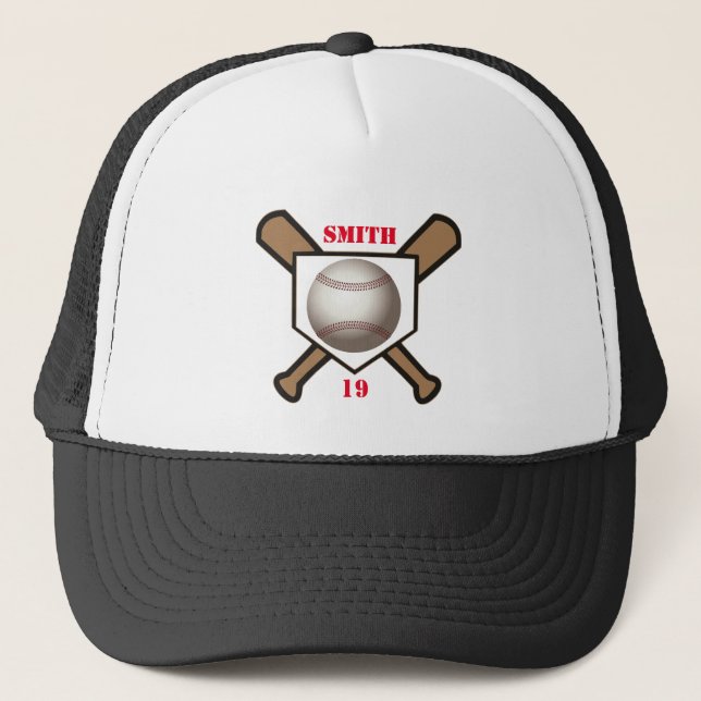 Hat Baseball - Add your Name & Number (Front)