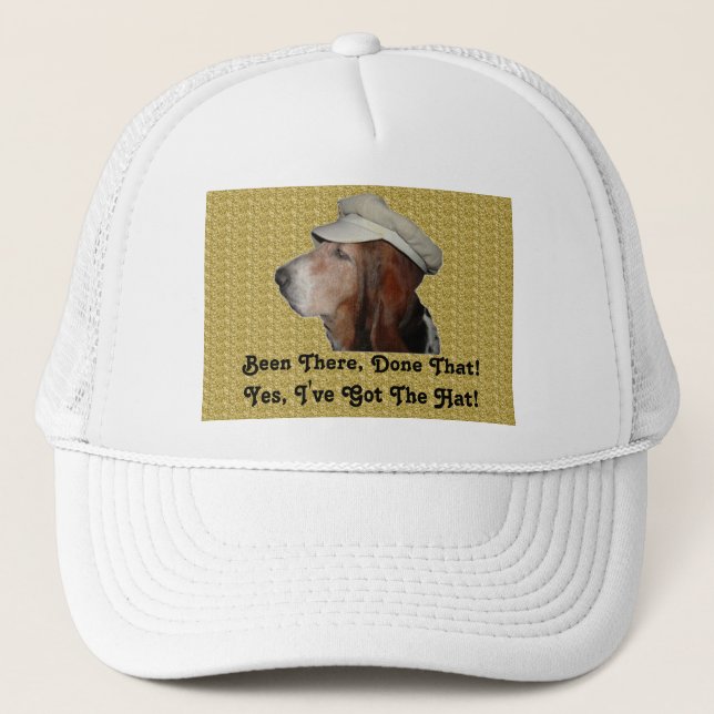 Hat Basset Hound Been There, Done That (Front)