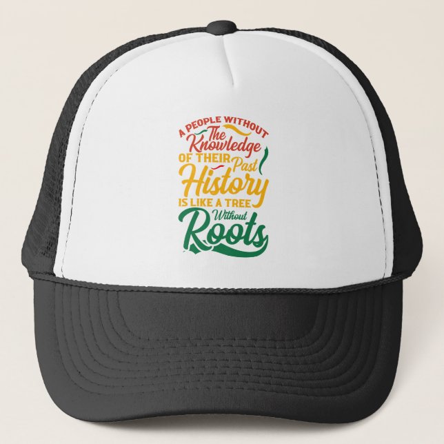 Hat-Black History Month Trucker Cap | (Front)