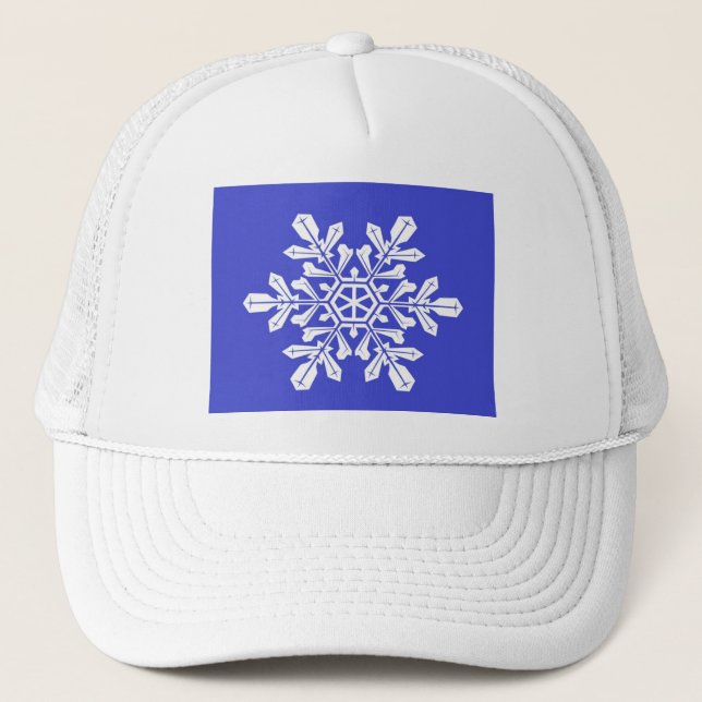 Hat Blue Snow Flake (Front)