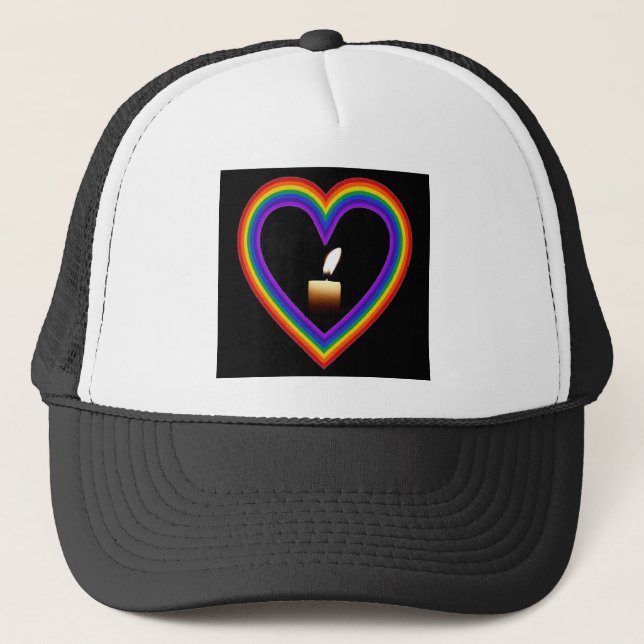 Hat Candle In A Rainbow (Front)