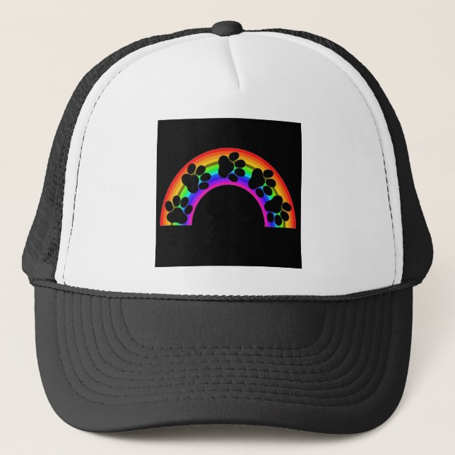 Hat Candle Paws On A Rainbow (Front)