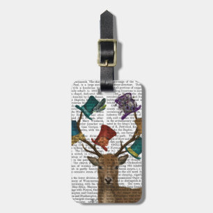 Hat Collector Deer Luggage Tag