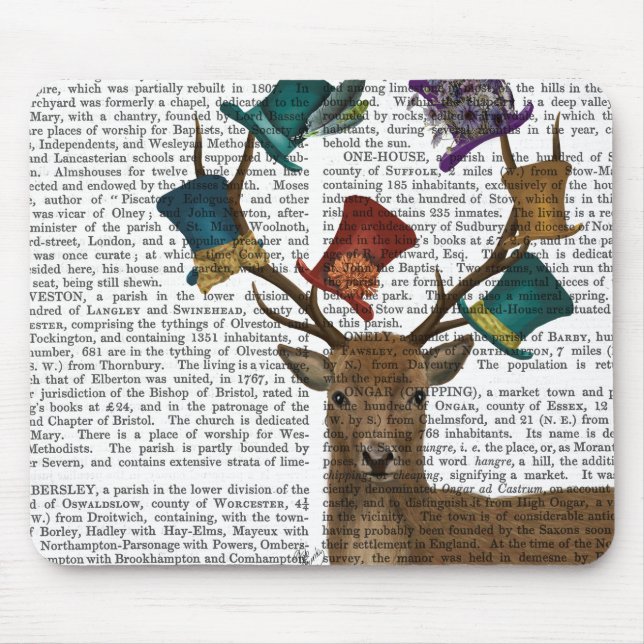 Hat Collector Deer Mouse Pad (Front)