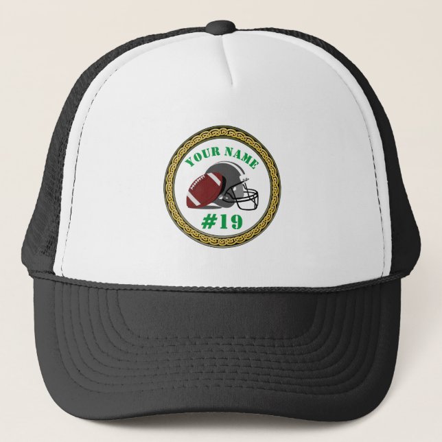 Hat Football - Add Name & Number (Front)