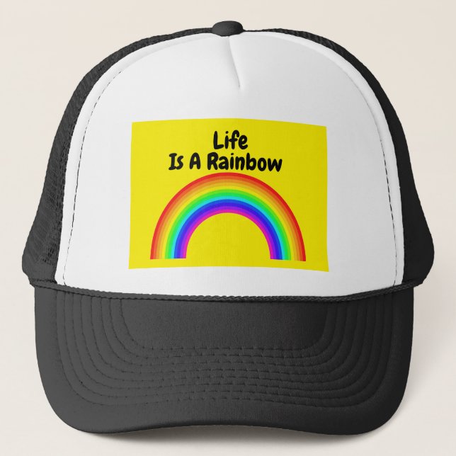 Hat Life Is A Rainbow (Front)