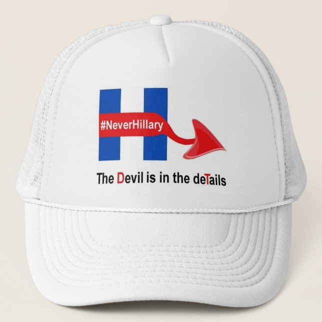 Hat Never Hillary The Devil Details (Front)