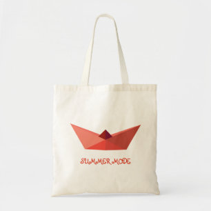 Hat Origami Summertime Tote Bag
