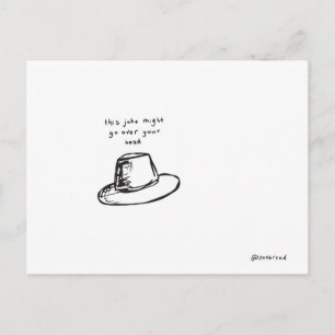 hat postcard
