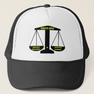 Hat Scales of Justice Justice Delayed Denied