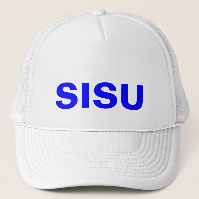HAT~ Sisu Nature & Spirit of the Finnish People Trucker Hat (Front)