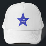 Hat Star Dog on Blue Star<br><div class="desc">Hat Star Dog on Blue Star</div>