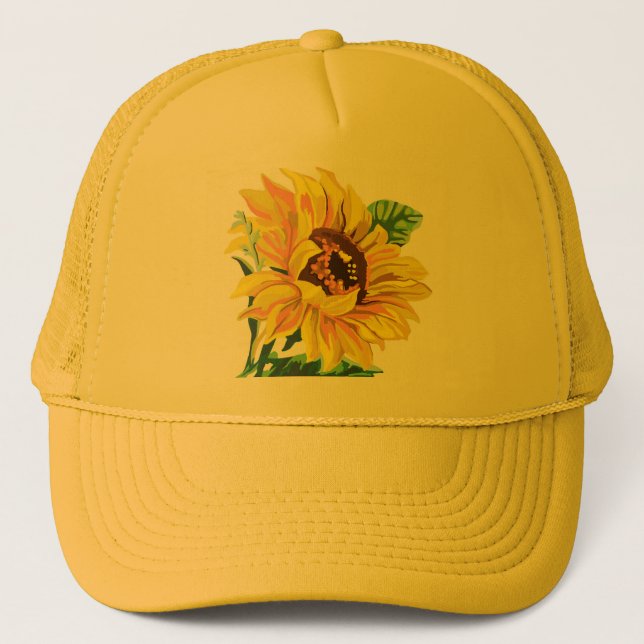 Hat- Sunflower Trucker Hat (Front)