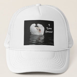 Hat Swan Swimming, I Love Swans