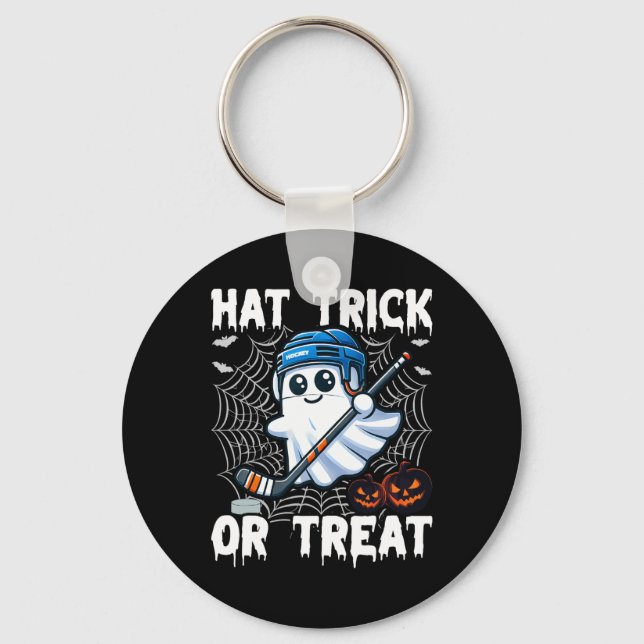 Hat Trick Or Treat  Key Ring (Front)
