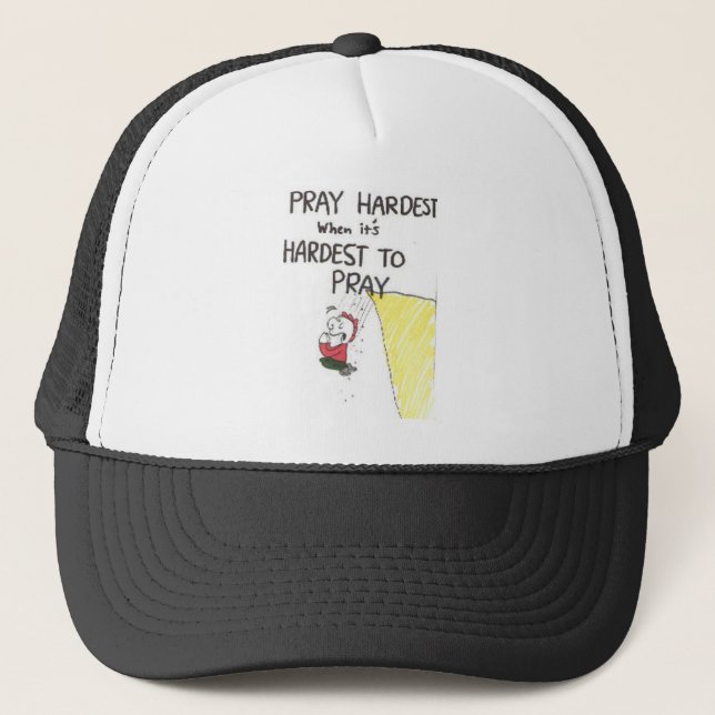 Hat with animated pictures to funny church signs (Front)
