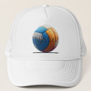 Hat with design volleyball sport