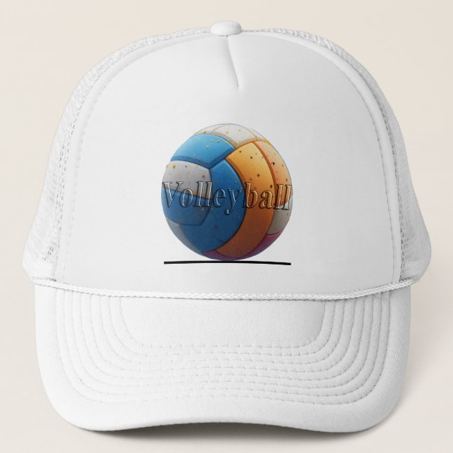 Hat with design volleyball sport (Front)