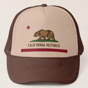 Hat with Flag of California State - USA