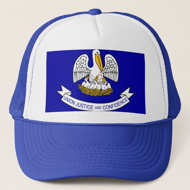 Hat with Flag of Louisiana State - USA (Front)