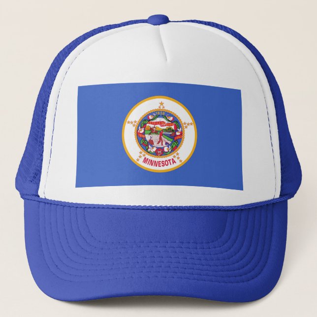 Hat with Flag of Minnesota State - USA (Front)