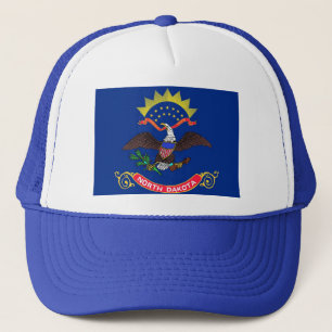 Hat with Flag of North Dakota State - USA