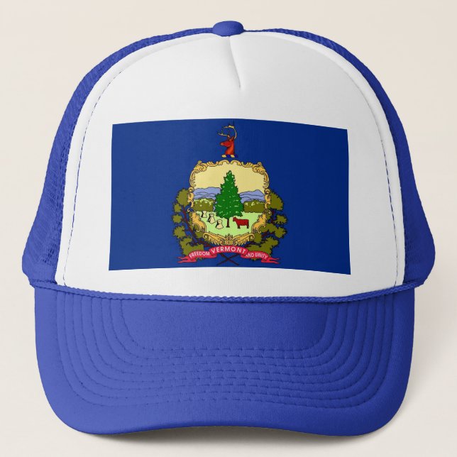 Hat with Flag of  Vermont State - USA (Front)
