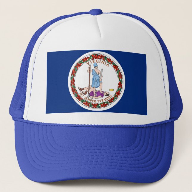 Hat with Flag of Virginia State - USA (Front)