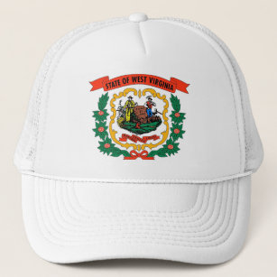 Hat with Flag of West Virginia State - USA