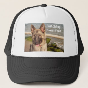 Hat With German Shepherd