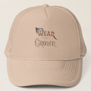 hat with text wear the crown