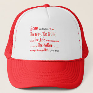 HAT with verse "I am the Way..."  John 14:6