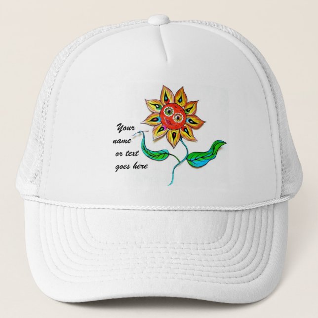 Hat Writing Sunflower (Front)