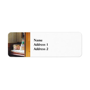 Hatboxes Seen Through an Open Door Return Address Label