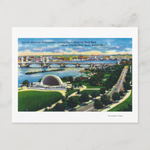 Hatch Memorial Band Shell, Charles River Postcard