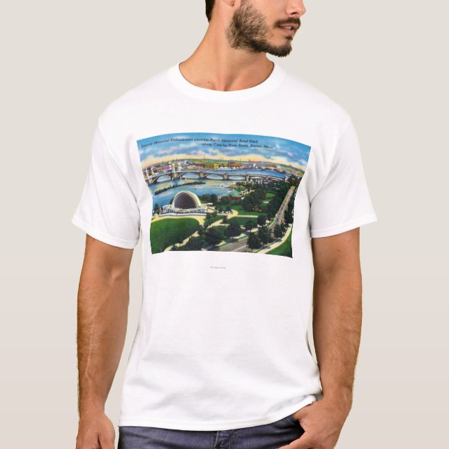 Hatch Memorial Band Shell, Charles River T-Shirt (Front)