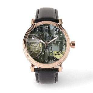 hatch on an old retro submarine watch