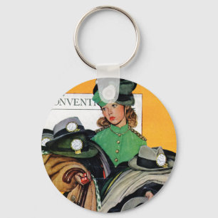 Hatcheck Girl Key Ring
