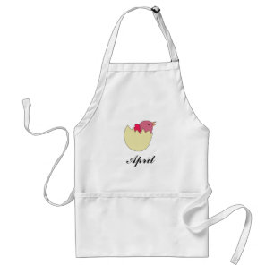 Hatched April Standard Apron