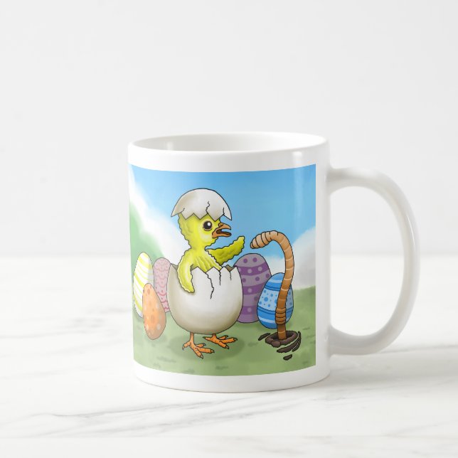 Hatched Easter Chicken Coffee Mug (Right)
