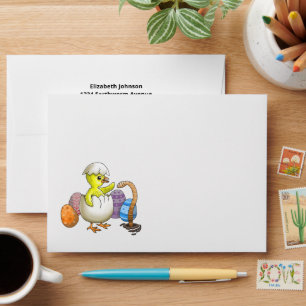 Hatched Easter Chicken Envelope