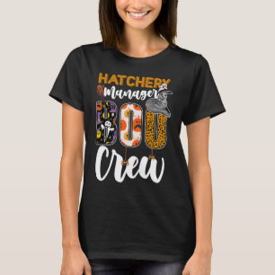 Hatchery Manager Boo Crew Halloween Matching Incub T-Shirt