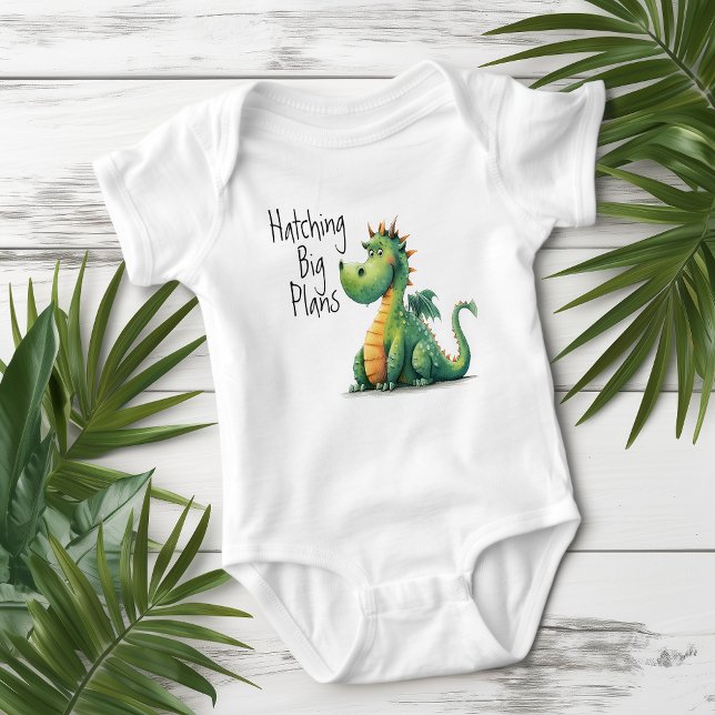 Hatching Big Plans Dragon Baby Bodysuit (Creator Uploaded)